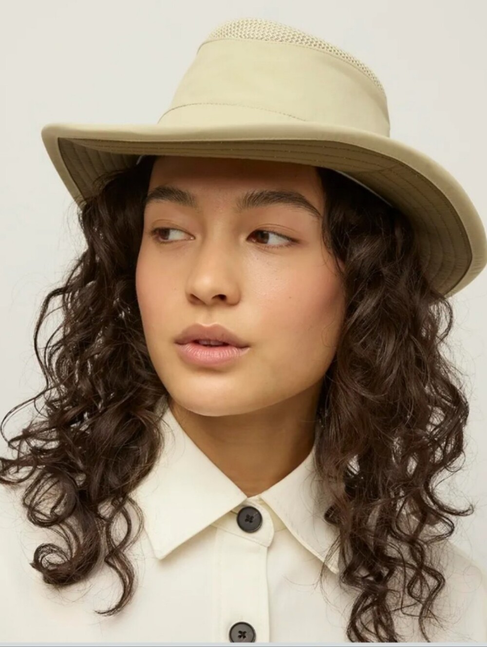 Tilley The Airflow LTM6 Broad Brim Sun Hat Light Stone Size 7 3/8 - Picture 6 of 15